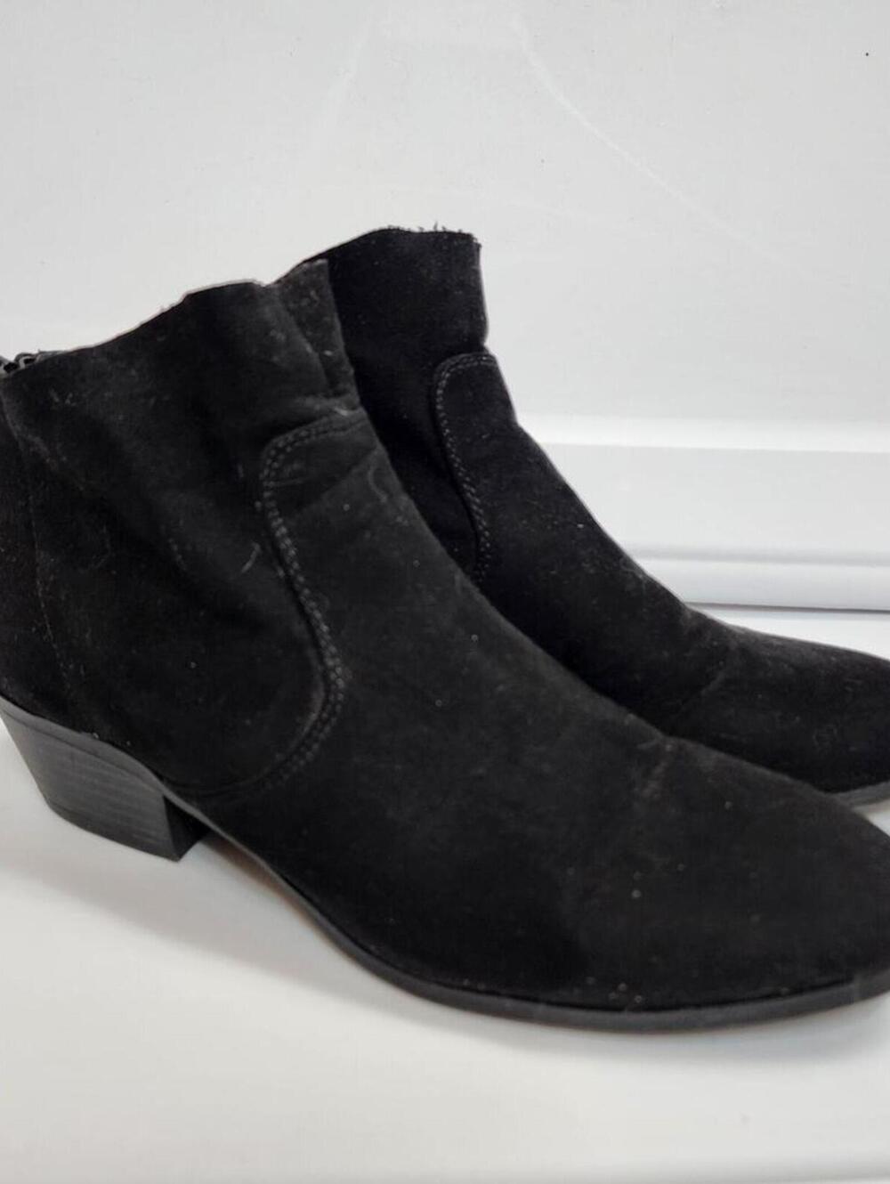 Style & Co 9.5 Black Velour Booties Shoes